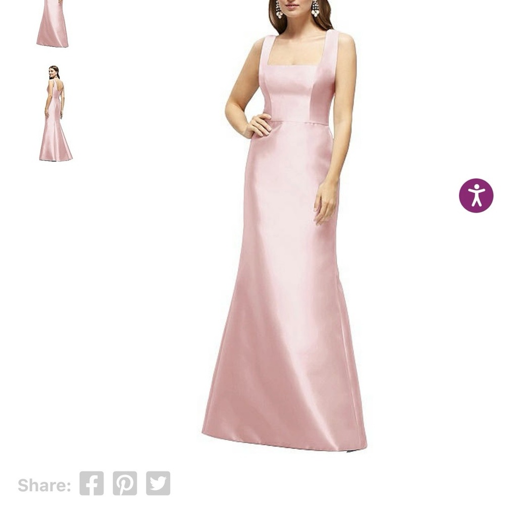 ALFRED SUNG Blush Pink Prom Dress
